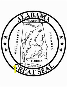 Alabama State Seal 4th Grade Social Stu s Social Stu s Classroom Printable Coloring Alabama