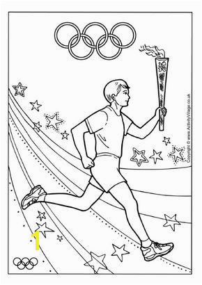 Olympic torch Coloring Page Olympic torch Relay Colouring Page Preschool Art Ideas