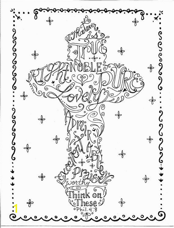 Pastor Coloring Page Cross Instant Download Printable Art Scripture Christian Print