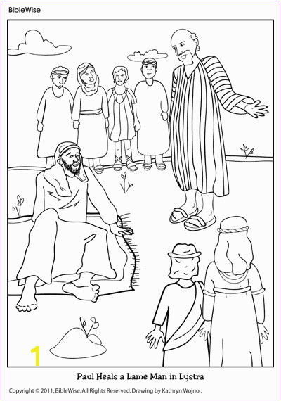 Peter And John Lame Man Coloring Page Coloring Pages