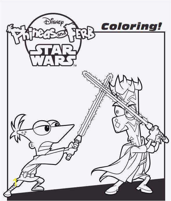 Phineas and Ferb Star Wars Coloring Pages 17 Best Phineas and Ferb Coloring Pages