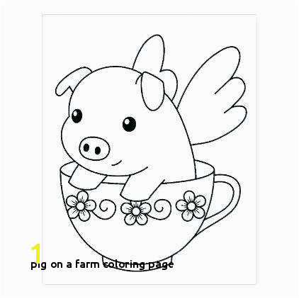 Pig A Farm Coloring Page Best Cute Pig Coloring Pages