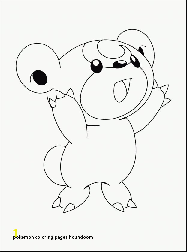 Pokemon Houndoom Coloring Pages Coloring Pages
