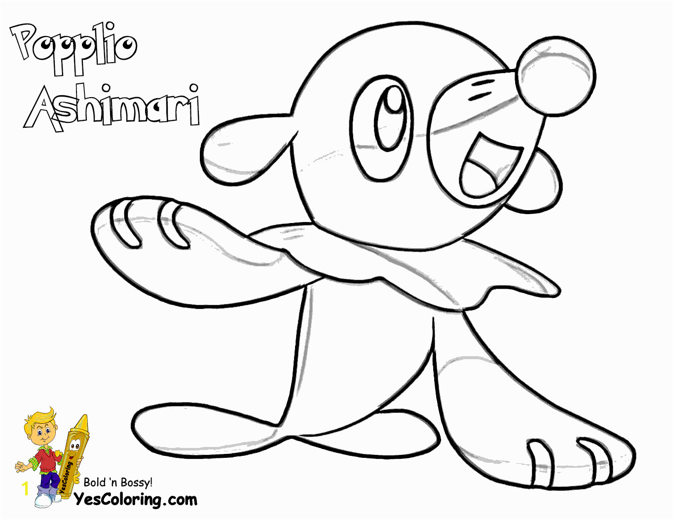 popplio coloring page hard pokemon