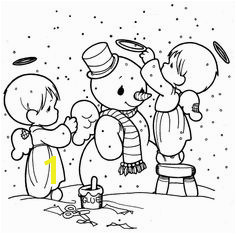 making snowman precious moments coloring pages Noel Snowman Coloring Pages Angel Coloring Pages