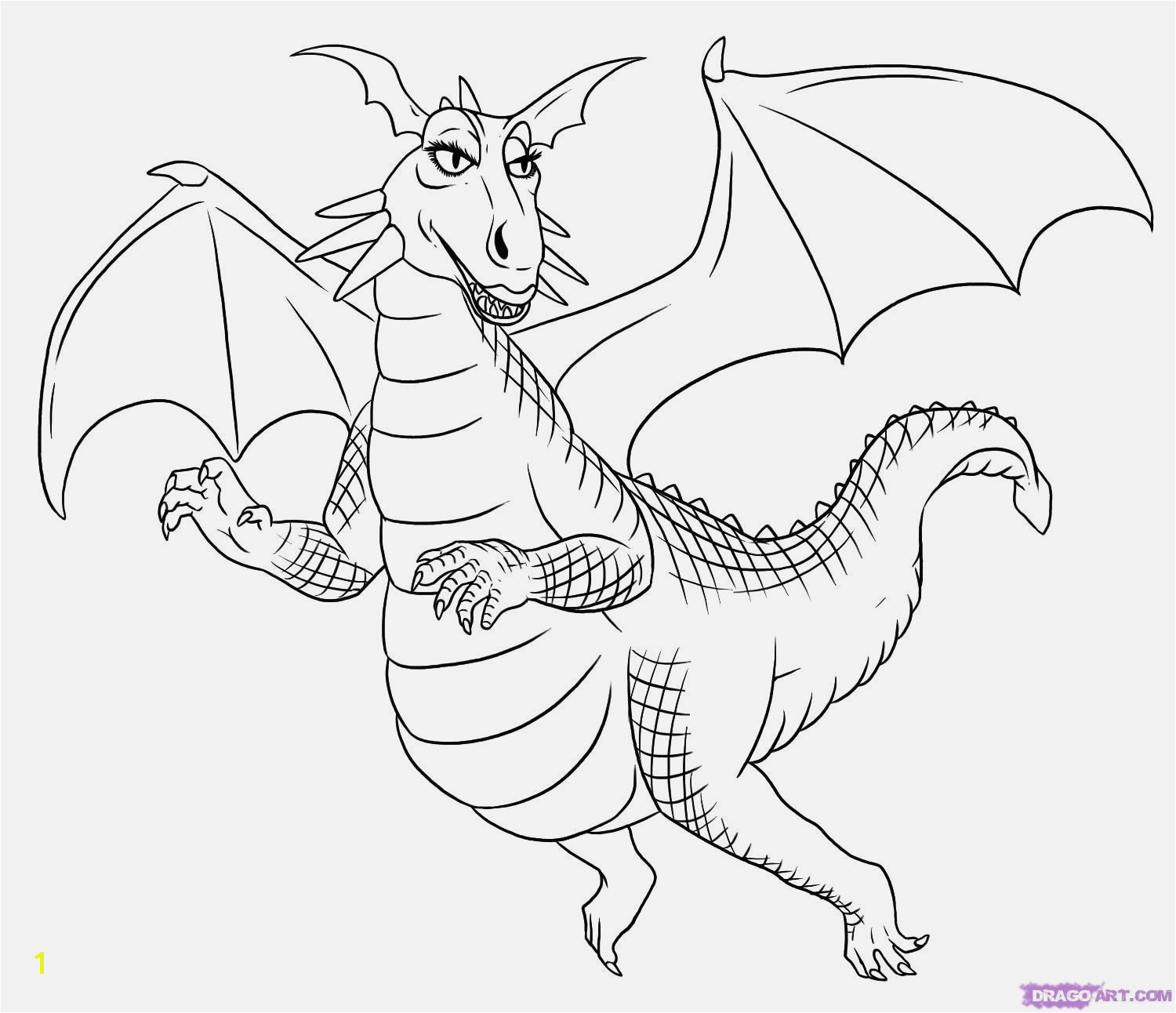 Ausmalbilder sonic Lernspiele Färbung Bilder to Draw Dragon From Shrek Step