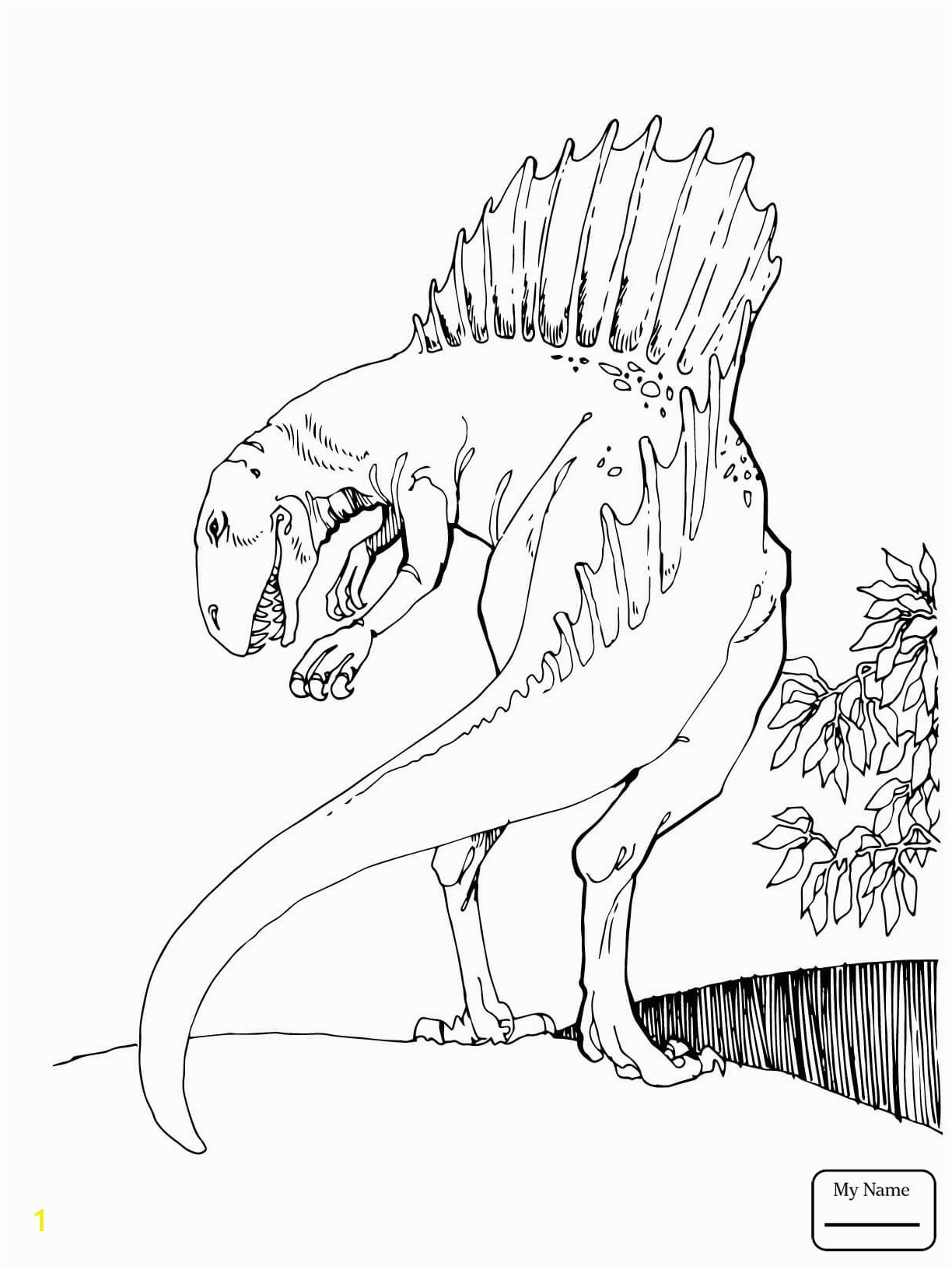 Spinosaurus Vs T-rex Coloring Pages | divyajanan