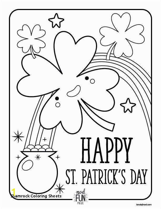 St Patty S Day Coloring Pages Saint Patrick Coloring Page Awesome Shamrock Coloring Sheets St