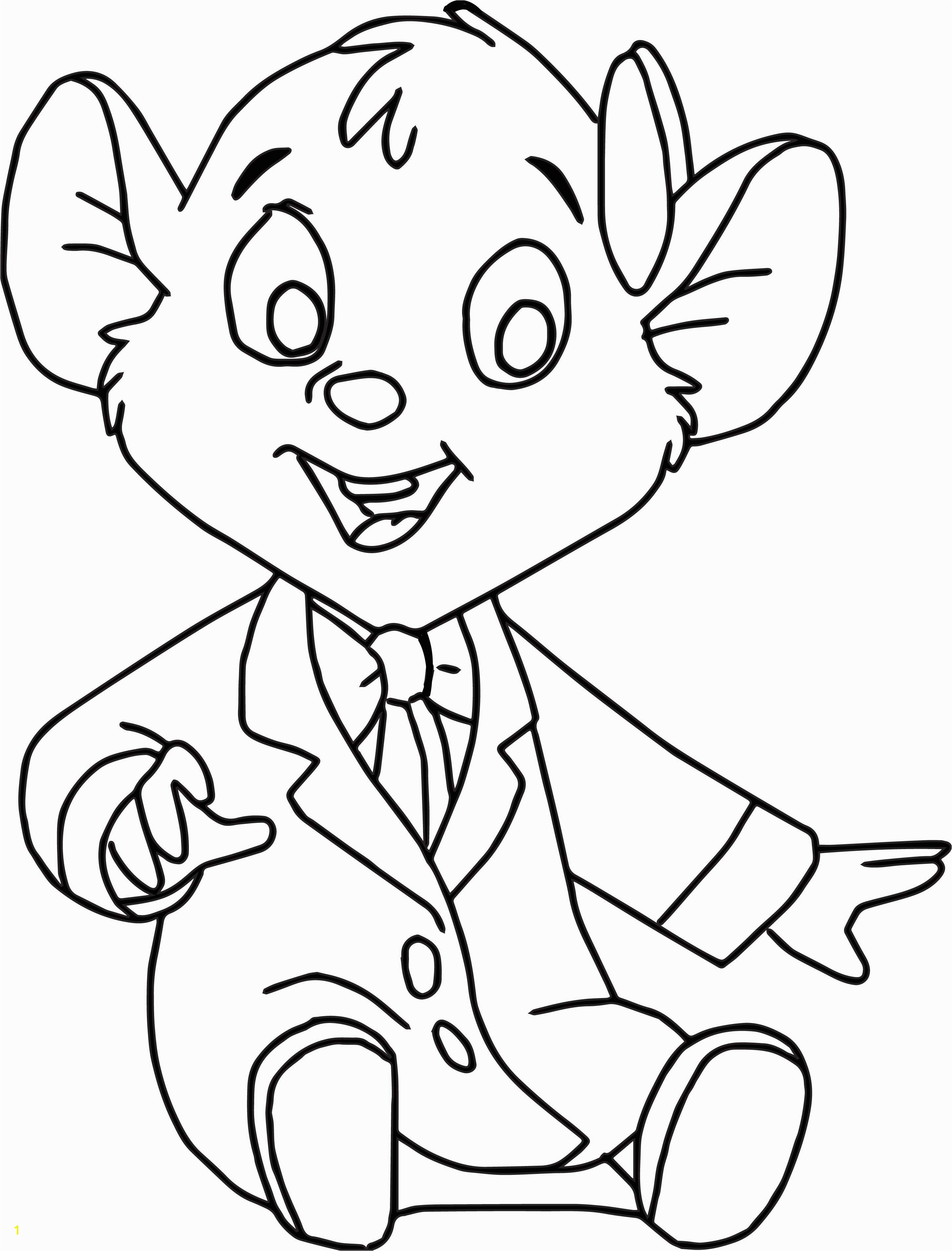 Basil Coloring Page the Great Mouse Detective Oli Cartoon Coloring Pages