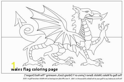 Welsh Flag Coloring Page Wales Flag Coloring Page Russian Flag Coloring Page Unique Welsh