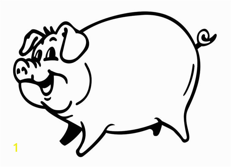 smiling pig Coloring Page