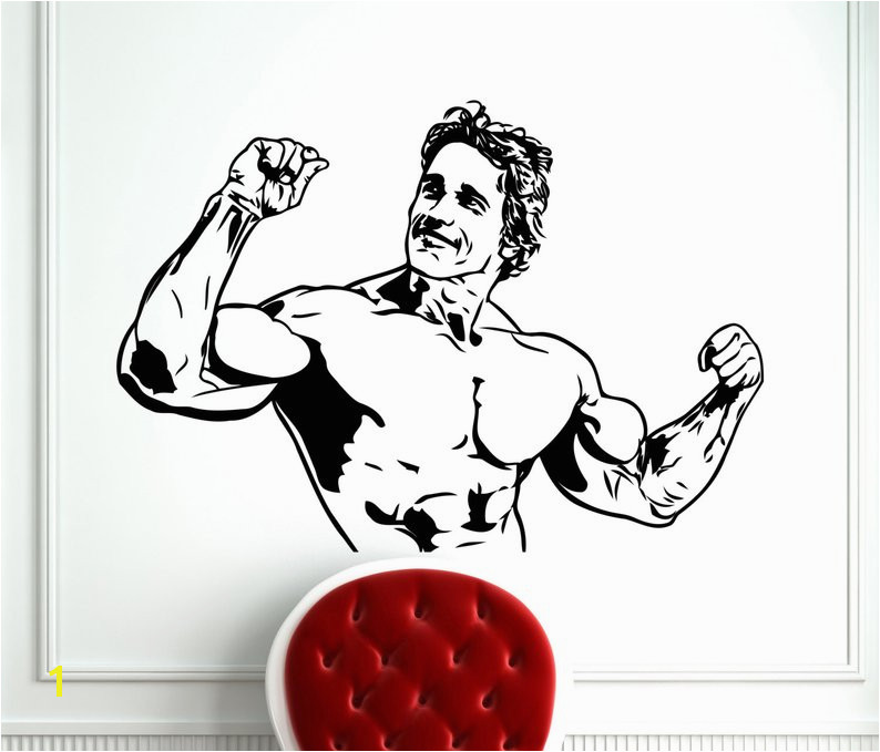 Arnold Schwarzenegger Wall Mural Arnold Schwarzenegger Decal Fitness Sports Bodybuilding Wall