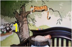 Baby Calvin with Hobbess Mural I painted in a nursery See more of my work Faceook wallartbytony