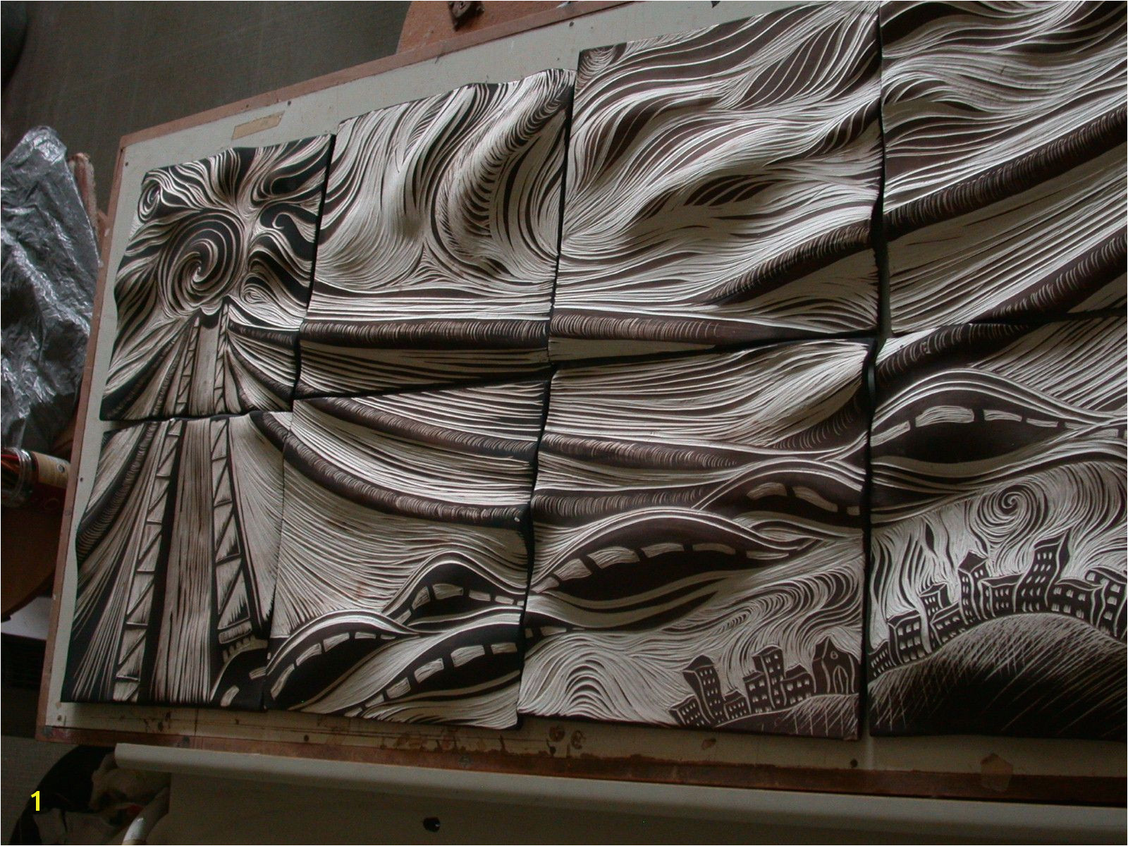 Ceramic Murals On Wall Carved Ceramic Tile