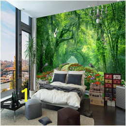 3d Wallpaper Kids Bedroom UK Nature Landscape 3D Wall Mural Wallpaper wood park small road