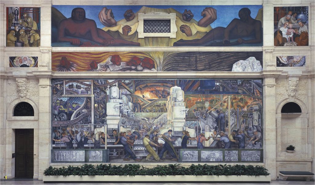 Detroit Industry Mural Print Diego Rivera Detroit Industry Fresco Cycle ...