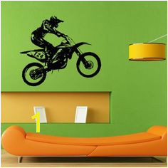 Dirt Bike Racing Biker Extreme Sport Wall Sticker Vinyl Mural Decal Home House Apartment Art Decor FREE SHIPPING L014