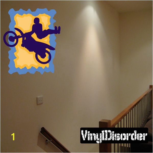 Dirt Bike Wall Decal Vinyl Sticker Car Sticker Die Cut Sticker CDSCOLOR004