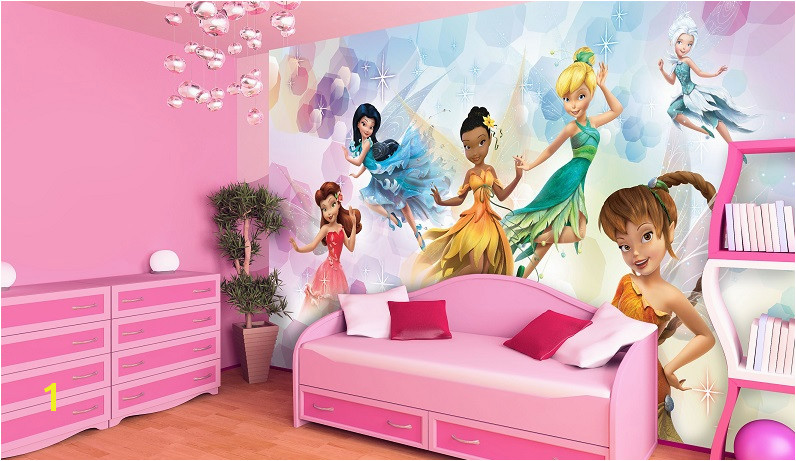 Disney Princess Wall Mural Uk Disney Fairies Wall Murals for Girls