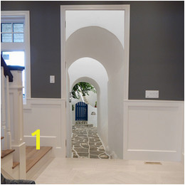 Removable Door Murals UK Free shipping DIY 3D Greek Paros Arch Door Sticker Mural Home