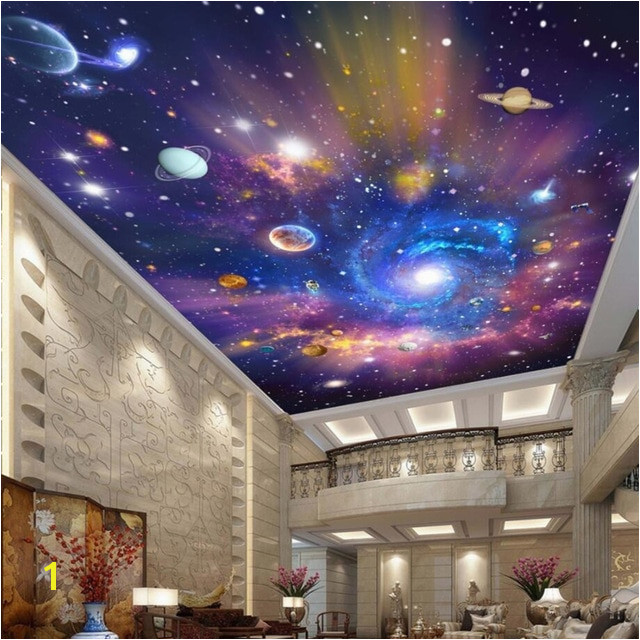 Galaxy Mural Diy Beibehang Custom Wallpaper Home Decoration Murals Vast Universe