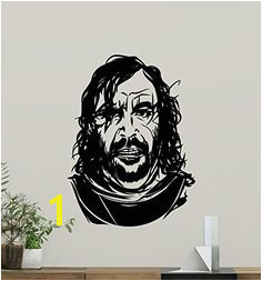 The Hound Wall Decal Sandor Clegane Game Thrones Vinyl Sticker Fantasy Movie Wall Art Design Housewares Kids Room Bedroom Decor Removable Wall Mural