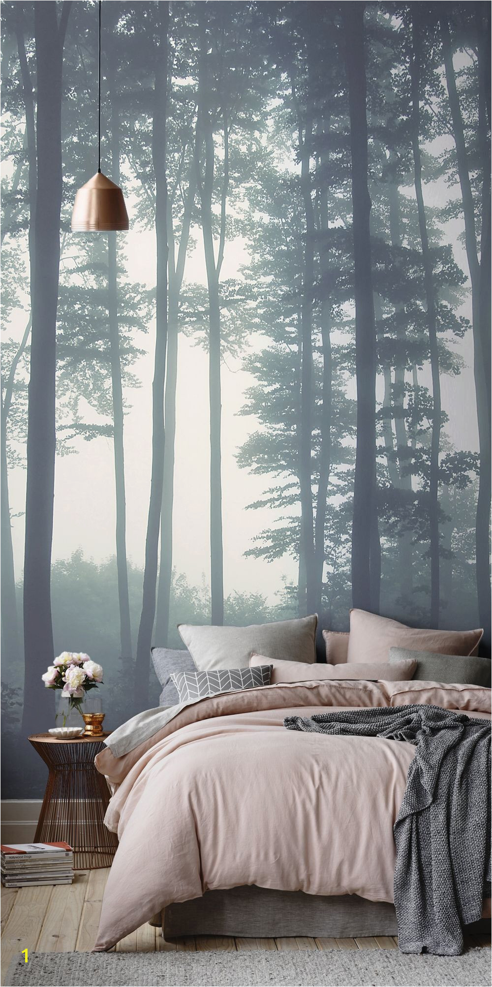 Glow In the Dark Wall Murals Uk Sea Of Trees forest Mural Wallpaper