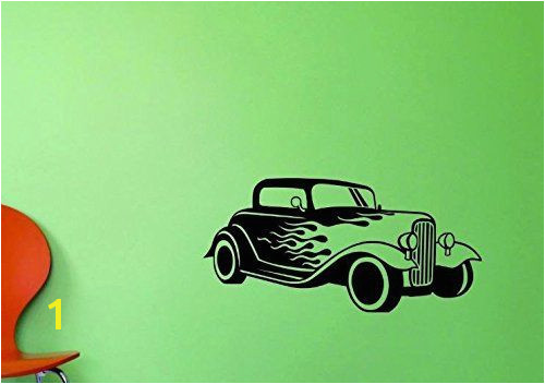 Hot Rod Wall Murals Design with Vinyl top Selling Decals Hot Rod Wall Art