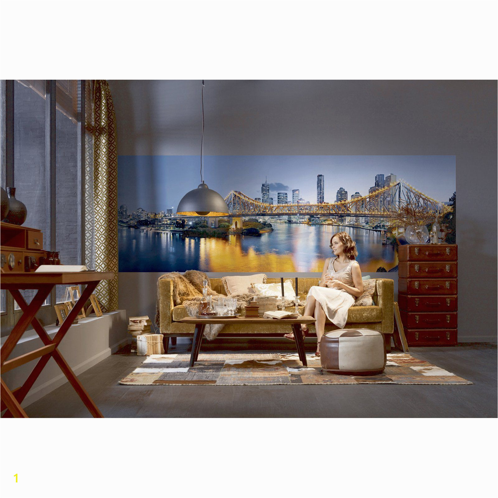 Komar Brisbane Wall Mural XXL2 010 Skyline Von New York Stone Wallpaper