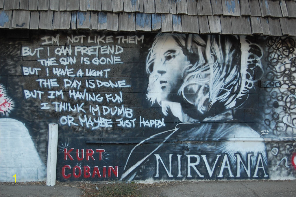 Kurt Cobain fleemanr Tags mural nirvana longmont elvis 2pac tagging biggie dimebagdarrel rcfleeman