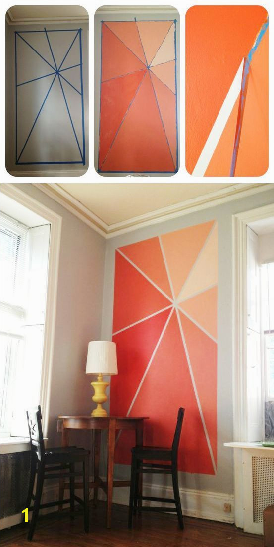 Light Up Wall Murals 20 Diy Painting Ideas for Wall Art Accent Walls Pinterest
