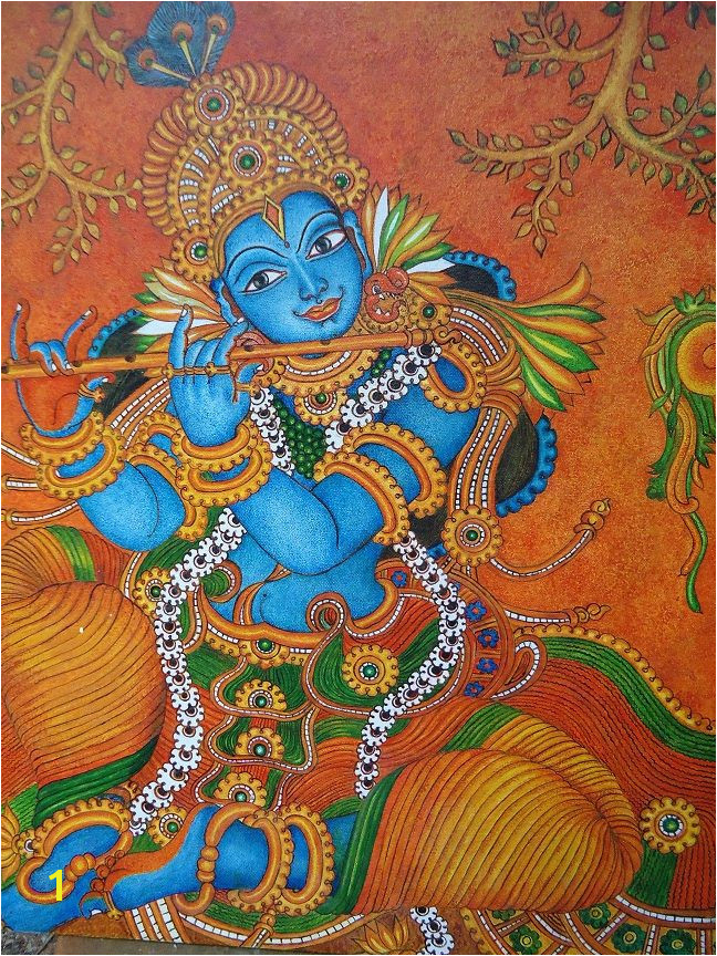 Mural Paintings Of Lord Krishna Krishna Mural Painting Krishna Kerala Murals