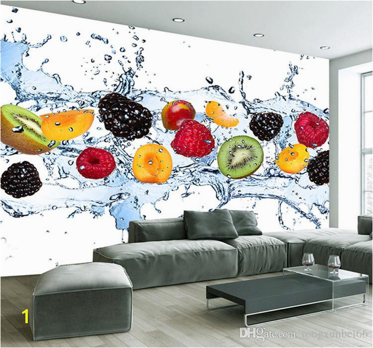 Personalised Wall Murals Custom Wall Painting Fresh Fruit Wallpaper Restaurant Living