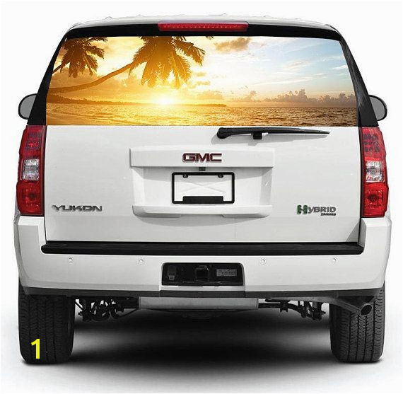 Rear Window Decals for Trucks Rear Window Graphic Decal for Truck Suv Pick Up Sunset Car