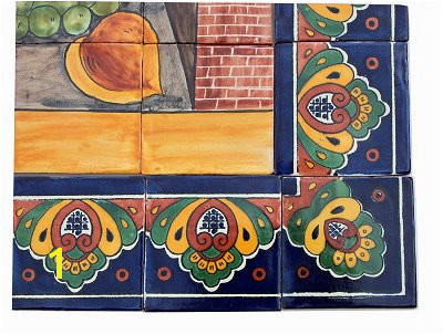 Bodegon Clay Talavera Tile Mural 0