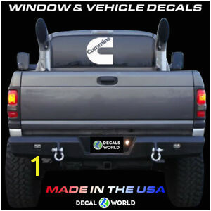 Truck Rear Window Murals 7 Inch Cummins Decal Vinyl Window Dodge Ram Sticker Diesel Rear