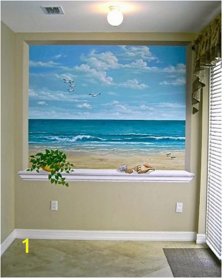 Wall Mural Painting Tutorial This Ocean Scene is Wonderful for A Small Room or Windowless Room