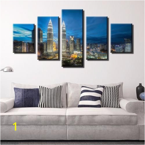 Kuala Lumpur Cityscape of Twin Tower Canvas Wall Art