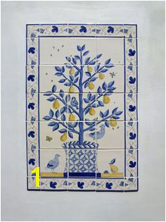 Doves & pear tree tiles Delft Tiles Tile Murals Reptiles Pear Wall