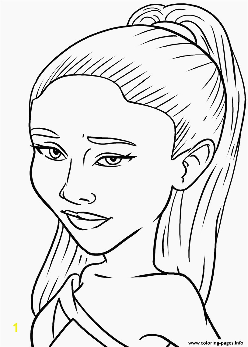 Ariana Grande Coloring Page | divyajanan