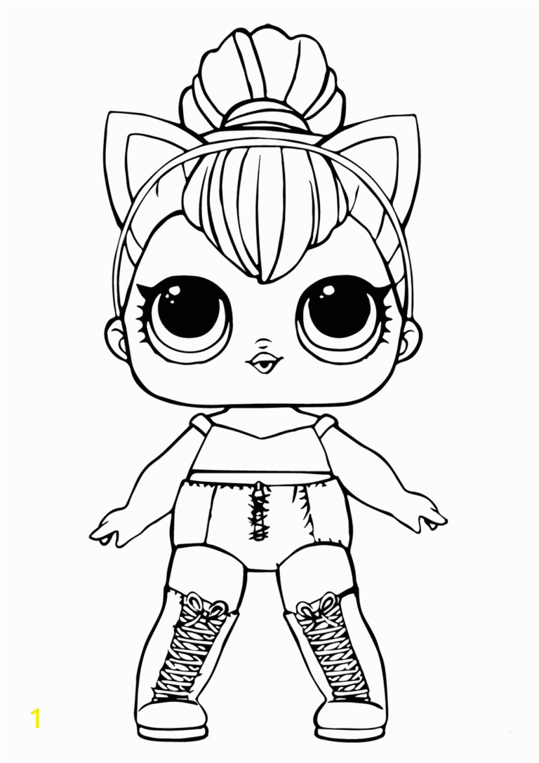 Baby Cat Lol Doll Coloring Page Free Lol Doll Coloring Sheets Kitty Queen