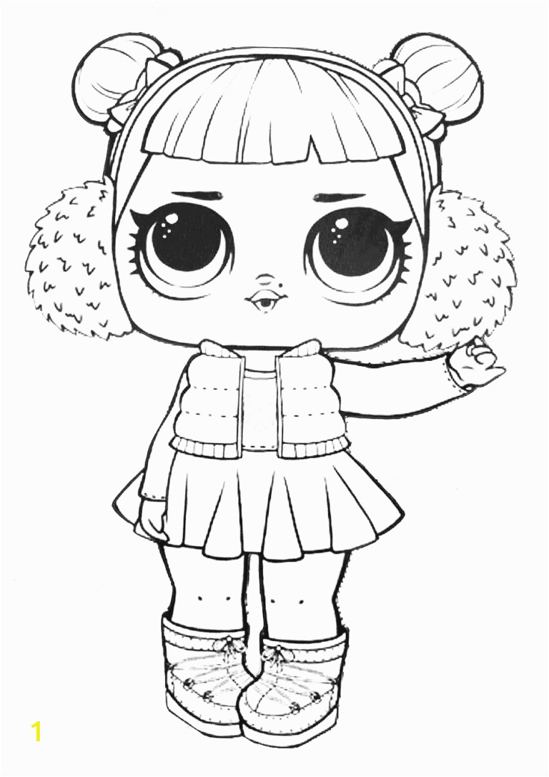 Baby Cat Lol Doll Coloring Page Lol Surprise Doll Coloring Pages Snow Angel