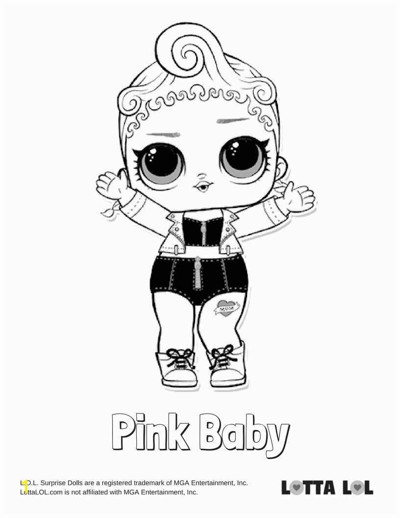 Baby Cat Lol Doll Coloring Page Pink Baby Coloring Page Lotta Lol
