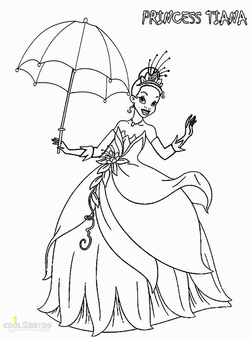 Baby Princess Tiana Coloring Pages divyajanan