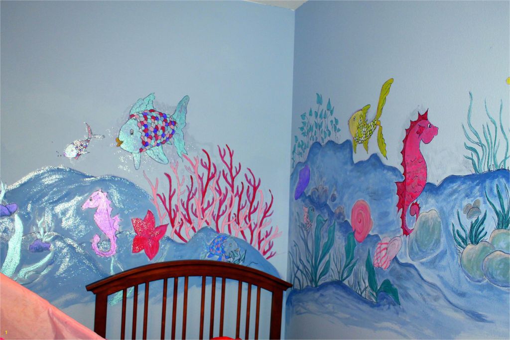 Color by Number Wall Mural Dorisann S Designs Rainbow Fish ...