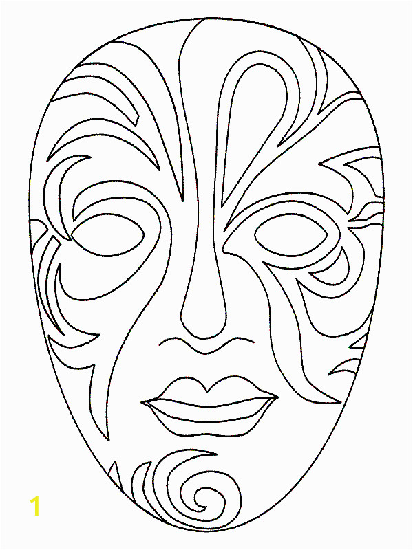 Coloring Pages Carnival Masks Masks 999 Coloring Pages Fonts & Printables