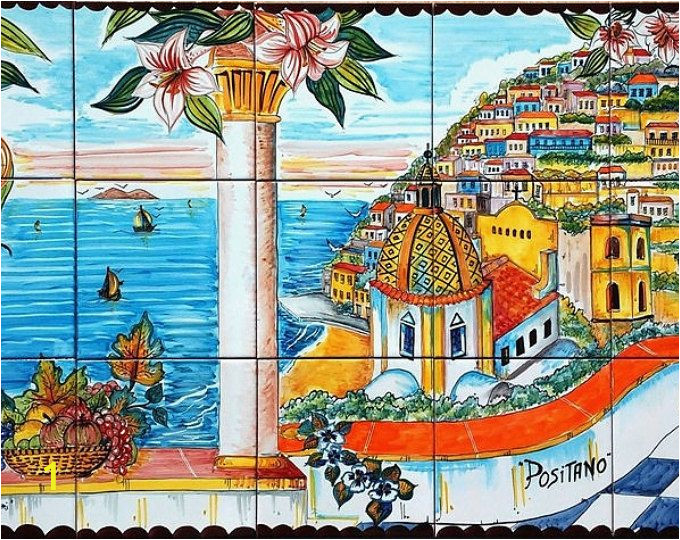 Decorative Wall Tiles Murals Ceramic Murals for Kitchen Backsplash Coast Of Positano