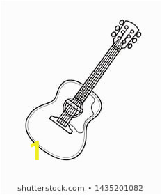 Electric Guitar Coloring Page Royalty Free Coloring Book Music Stock S