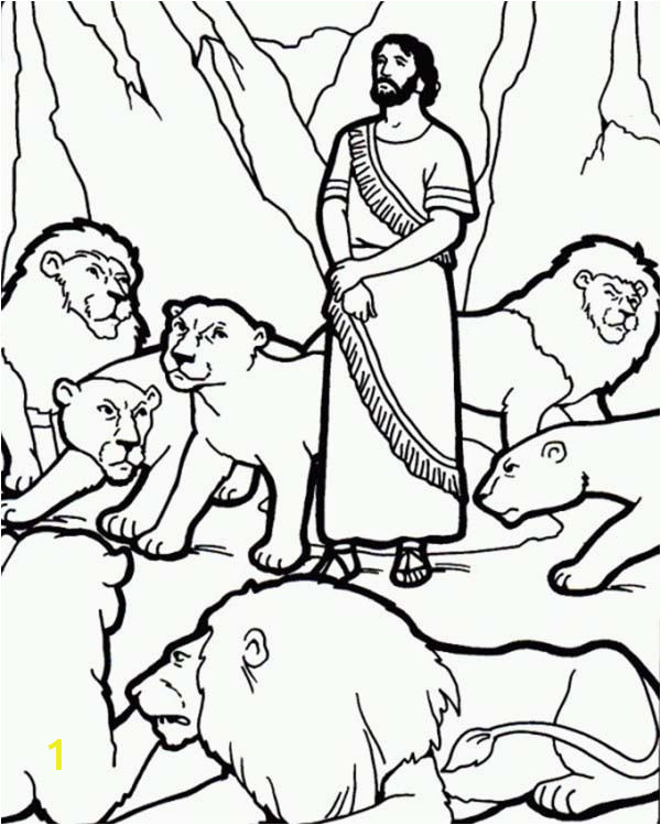 Free Printable Coloring Pages Daniel and the Lions Den Daniel and the Lions Den Picture Coloring Page Netart