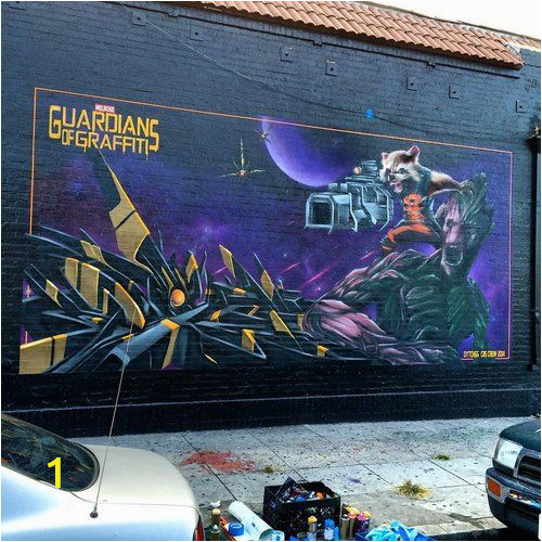 Guardians Of the Galaxy Wall Mural Guardians Of Graffiti Dytch66 Guardian Of the Galaxy